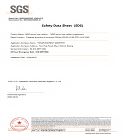  Среда без сыворотки SDS-MSC; Средняя среда MSC Serum. 